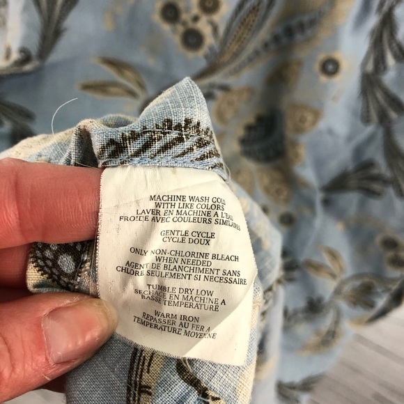 Axis Linen Blend Short Sleeve Button Up Shirt 2XB - Picture 4 of 5